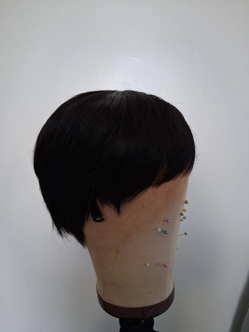 Short Fringe Wig in Dark Brown - Versatile Women’s Hairpiece